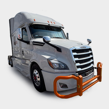 Metallic Orange — Freightliner Cascadia P4 4000 Series grill guard