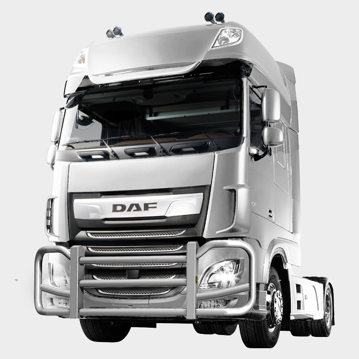 Silver Gray — DAF DAF XF 4000 Series grill guard