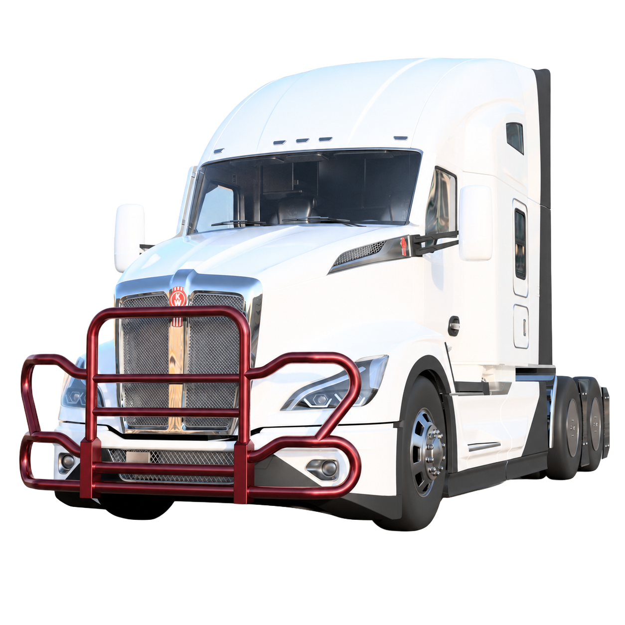 Metallic Red — Kenworth T680 Next Gen 8000 Series grill guard