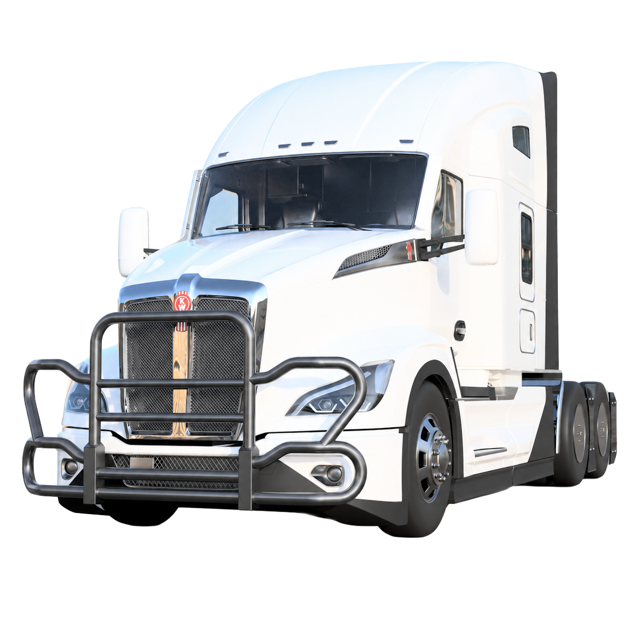 Metallic Gray — Kenworth T680 Next Gen 8000 Series grill guard