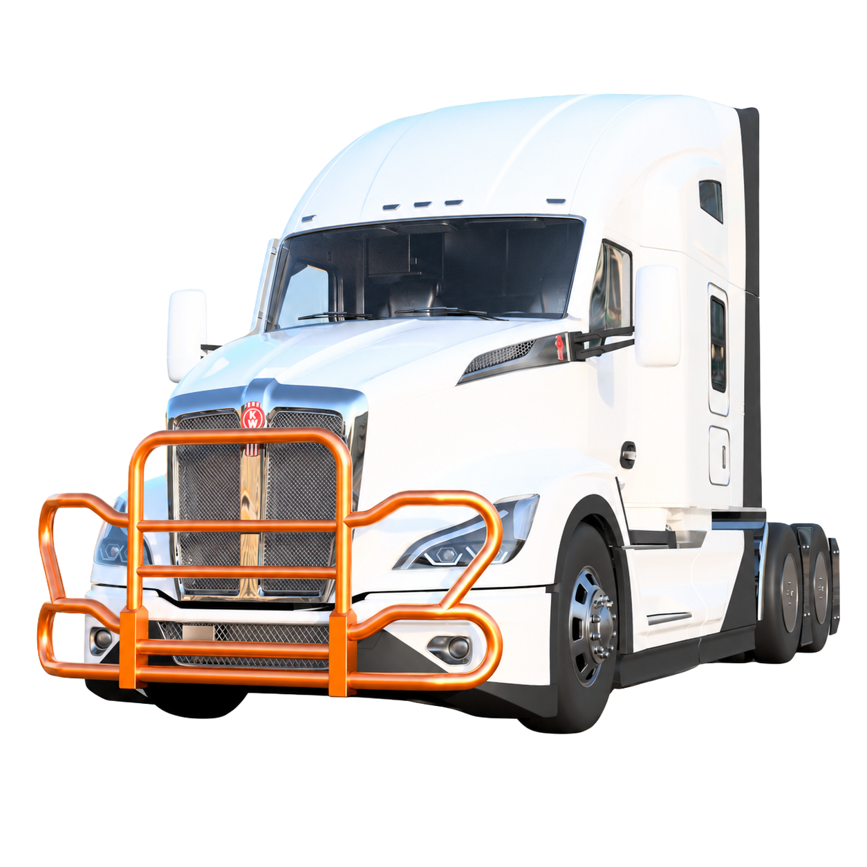 Metallic Orange — Kenworth T680 Next Gen 8000 Series grill guard