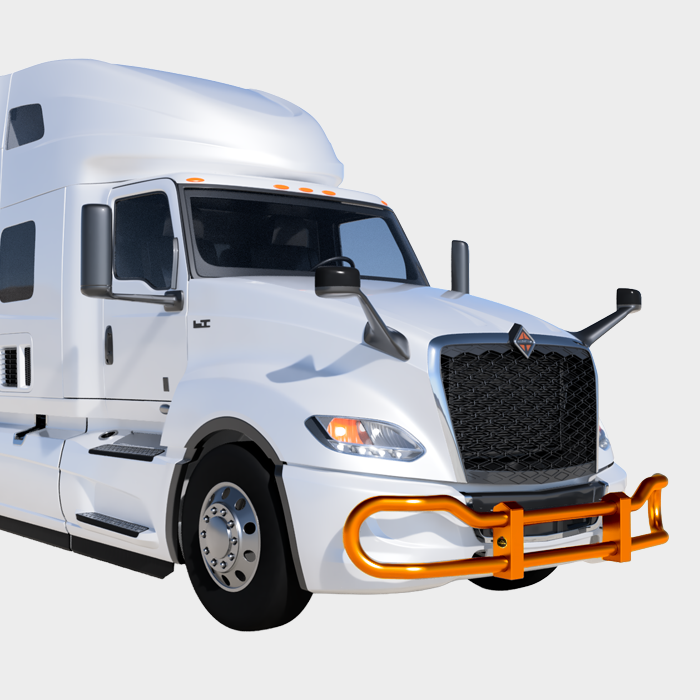 Metallic Orange — International International LT 4000 Series grill guard