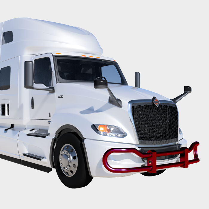 Metallic Red — International International LT 4000 Series grill guard