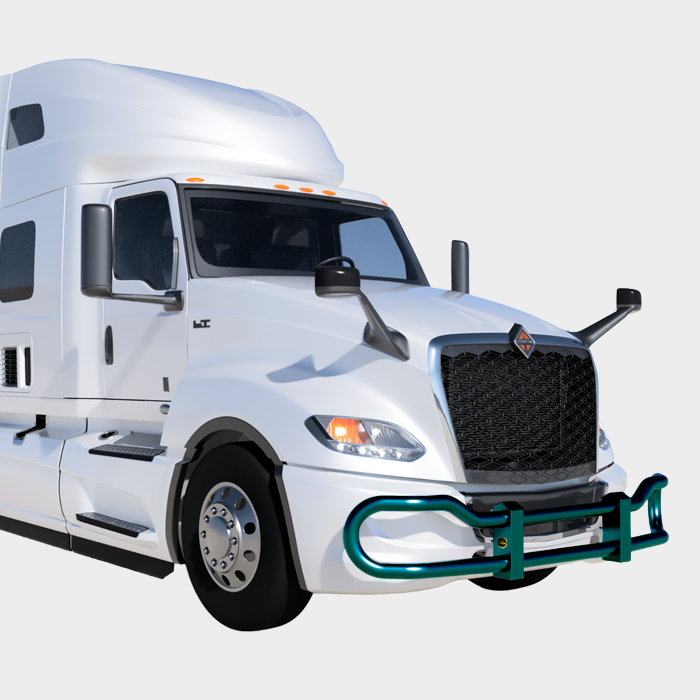 Metallic Green — International International LT 4000 Series grill guard