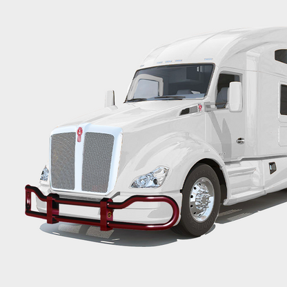Metallic Red — Kenworth T680 Legacy 4000 Series grill guard
