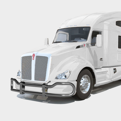 Metallic Gray — Kenworth T680 Legacy 4000 Series grill guard