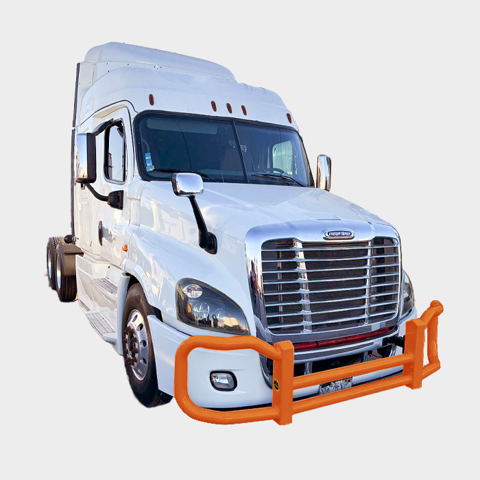 Metallic Orange — Freightliner Cascadia P3 4000 Series grill guard