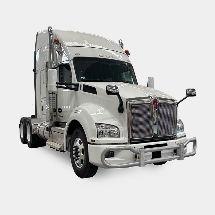 Silver Gray — Kenworth T880 4000 Series grill guard