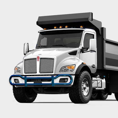 Metallic Blue — Kenworth T480 4000 Series grill guard
