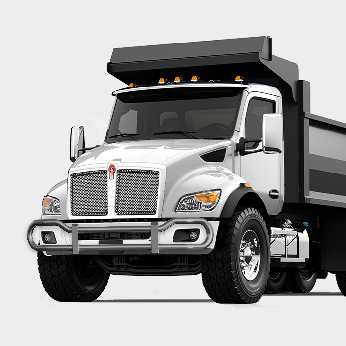 Metallic Gray — Kenworth T480 4000 Series grill guard